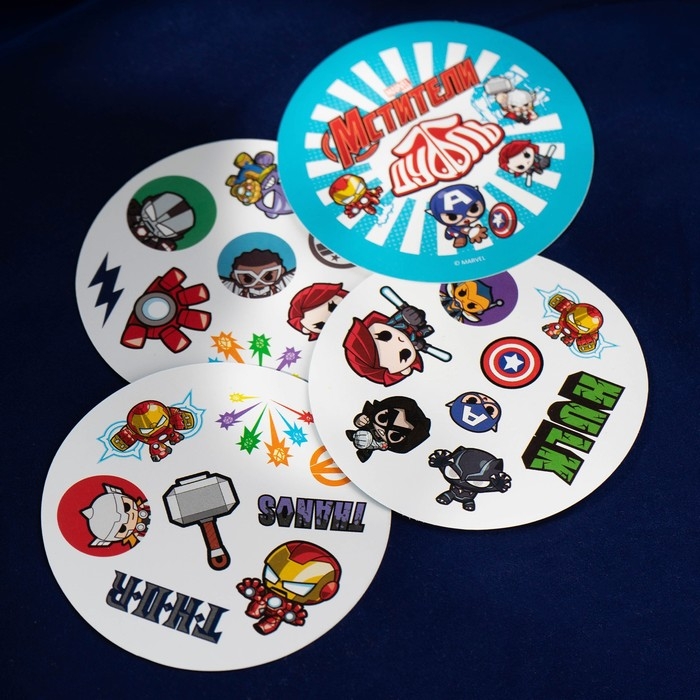 Карточная игра на скорость и реакцию Карточная игра на скорость и реакцию "Дуббль", 55 карт, 5+, Мстители