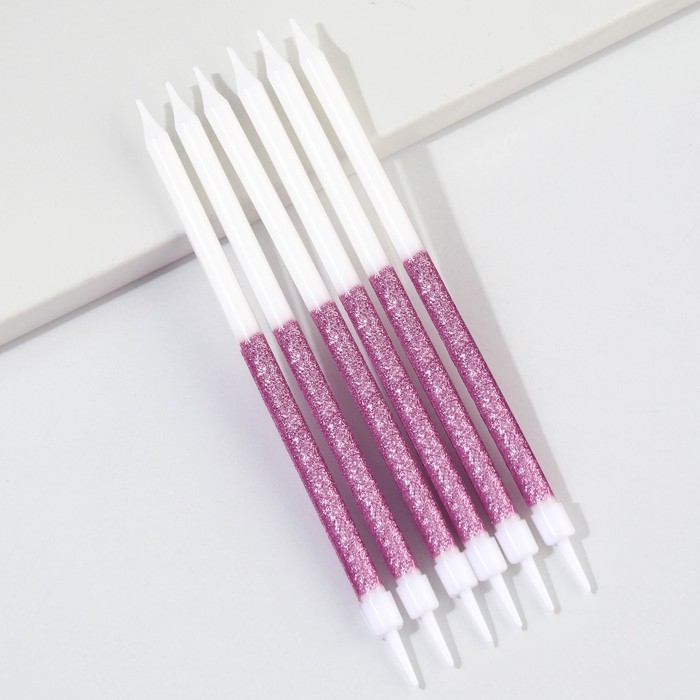 Свечи для торта «В твой день рождения», розовые, 6 шт., 13 х 0,5 см Свечи для торта «В твой день рождения», розовые, 6 шт., 13 х 0,5 см