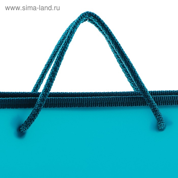 Папка с ручками А4, 230 х 185 х 25 мм, молния вокруг, плстиковая, ПТ-112, Папка с ручками А4, 230 х 185 х 25 мм, молния вокруг, плстиковая, ПТ-112, "Офис", тонированная, цвет бирюзовый