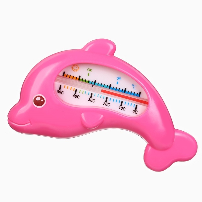 Термометр для ванны «Дельфин», цвет Розовый Термометр для ванны «Дельфин», цвет Розовый