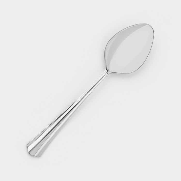Ложка столовая «Новинка», длина 19,8 см, толщина 1,2 мм, упрощённой обработки, цвет серебряный Ложка столовая «Новинка», длина 19,8 см, толщина 1,2 мм, упрощённой обработки, цвет серебряный