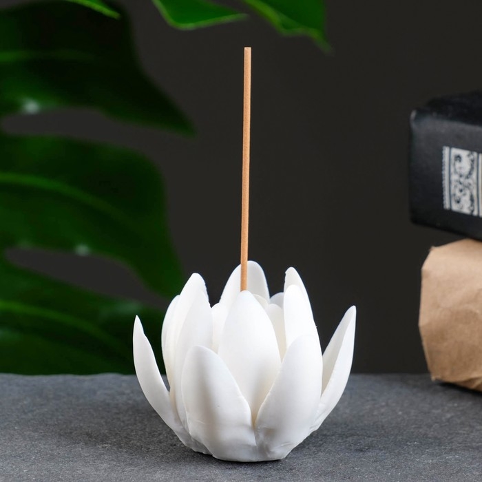 Подставка для благовоний Подставка для благовоний "Лотос белый" 6х4см