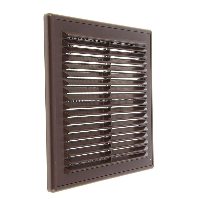 Решетка вентиляционная ERA 2121 Р, 208x208 мм, цвет коричневый Решетка вентиляционная ERA 2121 Р, 208x208 мм, цвет коричневый