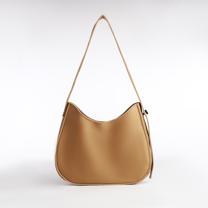 Сумка женская на одно плечо, на молнии, цвет бежевый Сумка женская на одно плечо, на молнии, цвет бежевый