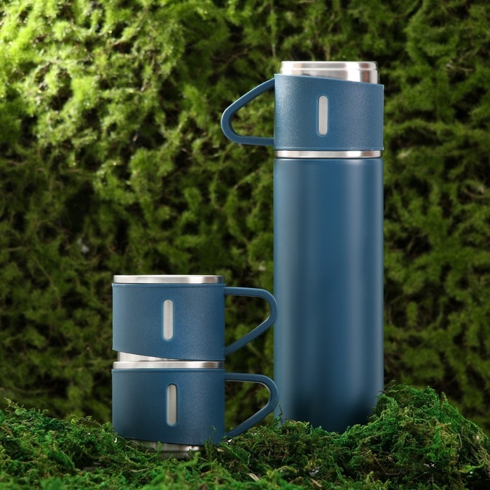 Набор посуды для пикника «Любимому мужу», термос 500 мл, кружка 2 шт Набор посуды для пикника «Любимому мужу», термос 500 мл, кружка 2 шт