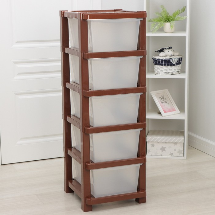 Комод 5-ти секционный «Модуль», цвет коричневый Комод 5-ти секционный «Модуль», цвет коричневый