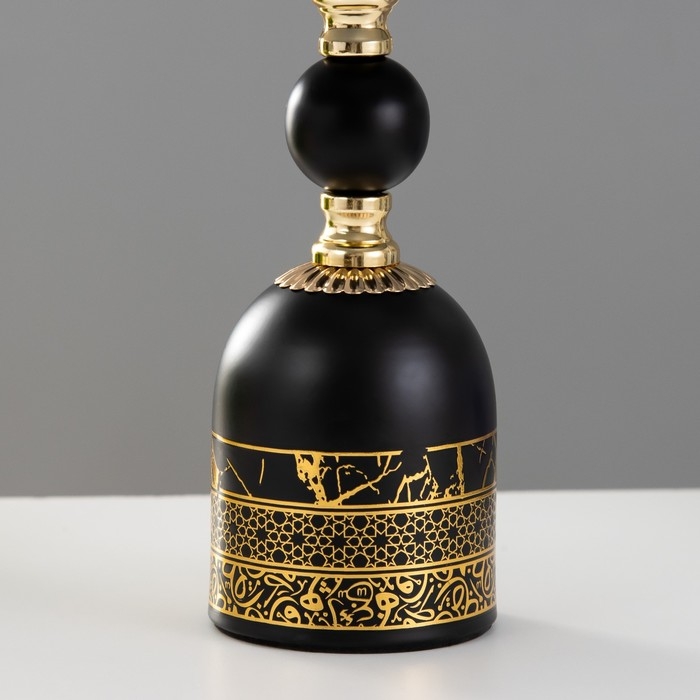 Настольная лампа Настольная лампа "Галлея" Е27 40Вт черно-золотой 21х21х36 см RISALUX