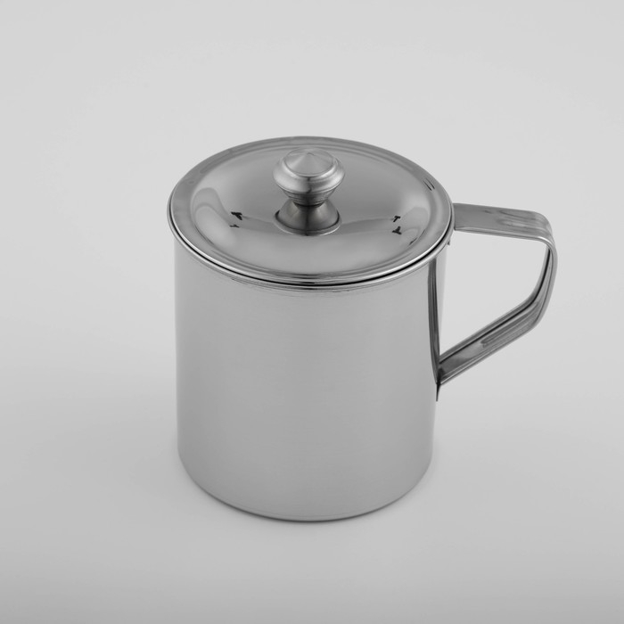 Кружка из нержавеющей стали Доляна «Индия» «Тарун», 500 мл, 12×9×11 см, с крышкой Кружка из нержавеющей стали Доляна «Индия» «Тарун», 500 мл, 12×9×11 см, с крышкой