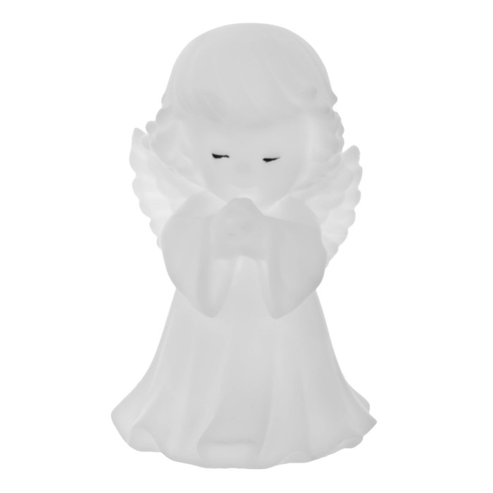 Ночник  Ночник "Ангелочек" LED батарейки 3xLR белый 8,5х8х14,5 см RISALUX