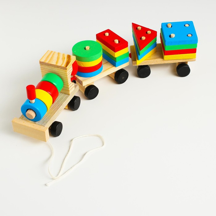 Конструктор  Конструктор "Паровоз" 4 фигуры