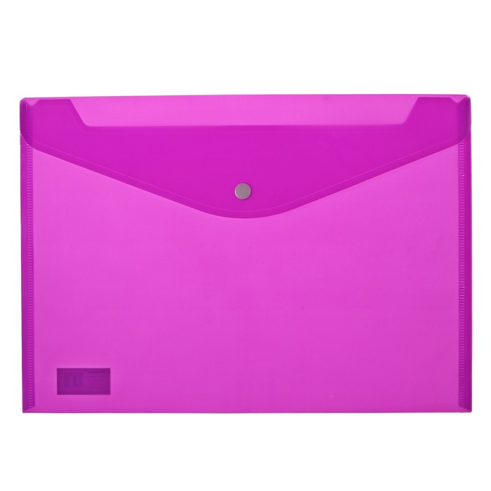 Набор папок-конвертов на кнопке А4, 180 мкр, 12 штук, рифлёная