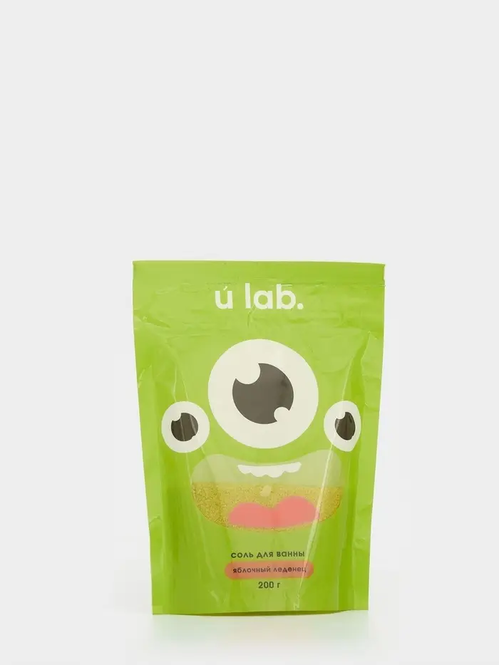 Соль для ванны «Монстрики», 200 г, аромат яблочный леденец, ULAB