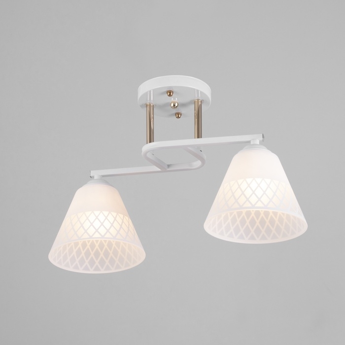 Люстра Люстра "Ронан" 2хЕ27 40Вт белый 40х28 см