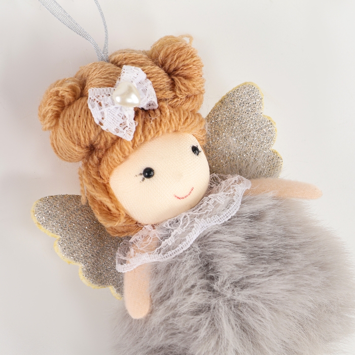 Новый год! Ёлочное украшение кукла «Фея», с бантиком