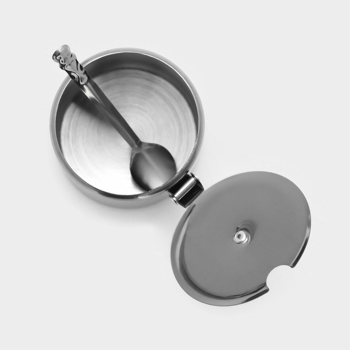 Сахарница из нержавеющей стали «Бьёрн», 200 мл, 7,5×5,4 см Сахарница из нержавеющей стали «Бьёрн», 200 мл, 7,5×5,4 см