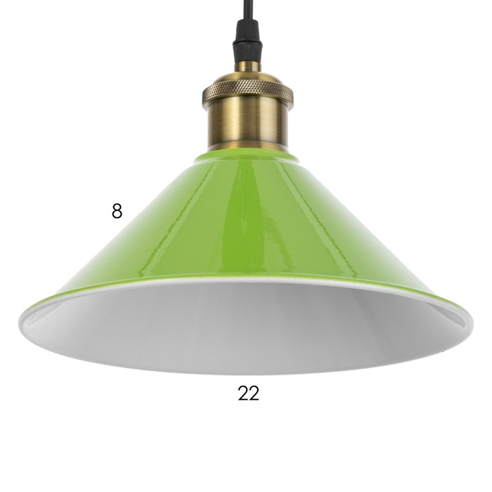 Светильник 1244/1GR E27 40Вт зеленый 22х22х8,5-108 см