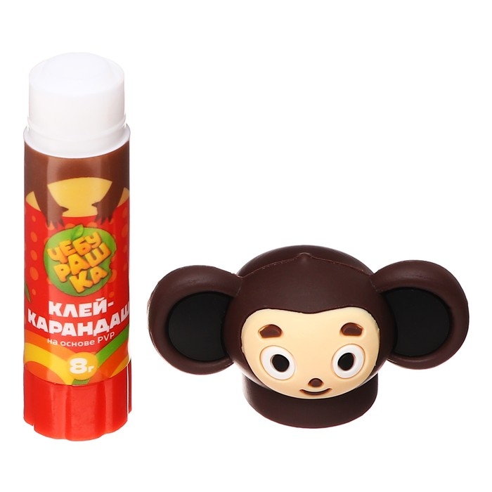 Клей-карандаш ПВП 8г, Мульти-Пульти с топпером Клей-карандаш ПВП 8г, Мульти-Пульти с топпером "Чебурашка"