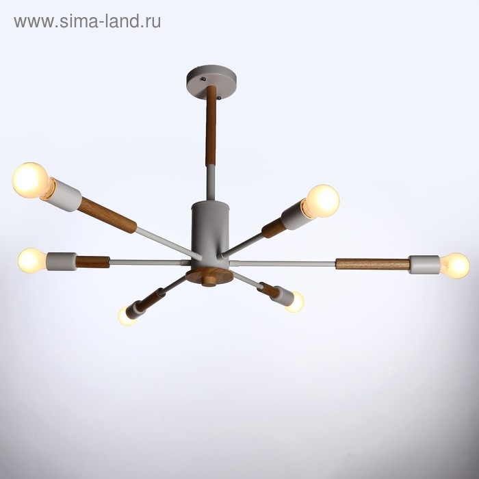 Люстра "Этингер" 6х40Вт E27 белый 94х94х50 см BayerLux