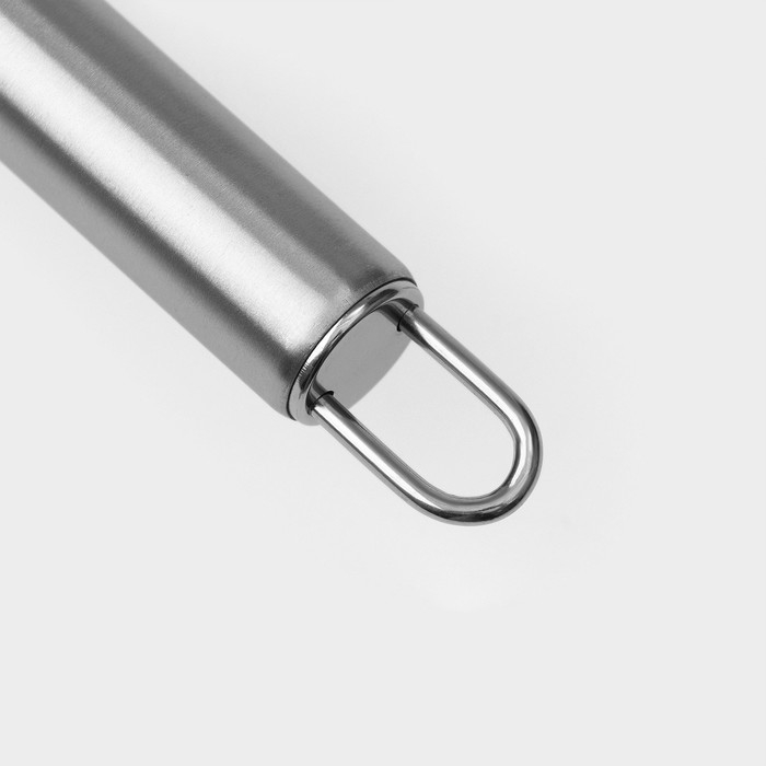 Кондитерская лопатка - палетка изогнутая Доляна, 31,5×3 см, рабочая часть 19,2 см, цвет серебристый