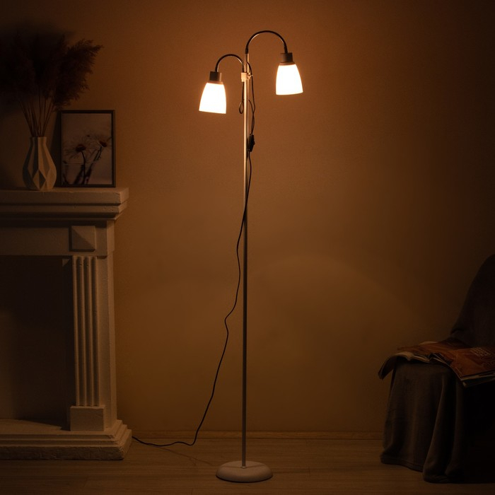 Торшер 19024/2WT E27 40Вт белый 22х22х160 см Торшер 19024/2WT E27 40Вт белый 22х22х160 см