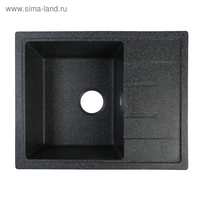 Мойка кухонная из камня ZETT lab. 150/Q4, 575х470х177 мм, матовая, черная Мойка кухонная из камня ZETT lab. 150/Q4, 575х470х177 мм, матовая, черная