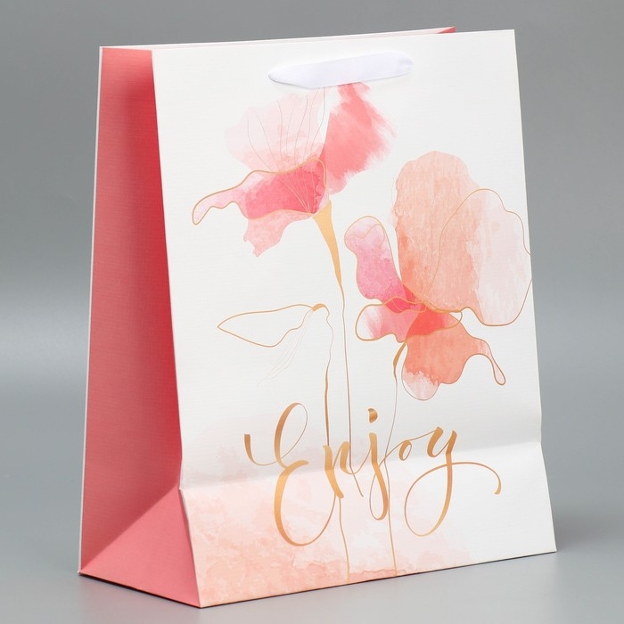 Пакет подарочный ламинированный, упаковка, «Нежность», 25.4 х 30.5 х 12.7 см Пакет подарочный ламинированный, упаковка, «Нежность», 25.4 х 30.5 х 12.7 см