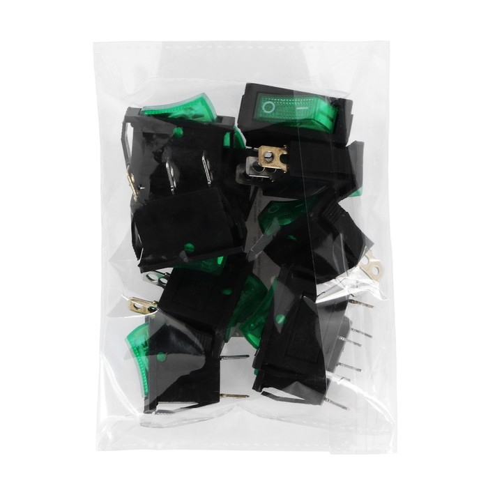 Кнопка - выключатель, прямоугольный, с подсветкой Кнопка - выключатель, прямоугольный, с подсветкой