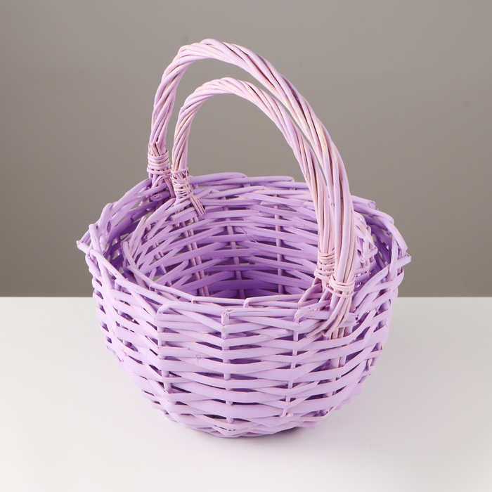 Набор корзин, 2 шт, 24×13×26 см, 19×11×22 см, ива Набор корзин, 2 шт, 24×13×26 см, 19×11×22 см, ива