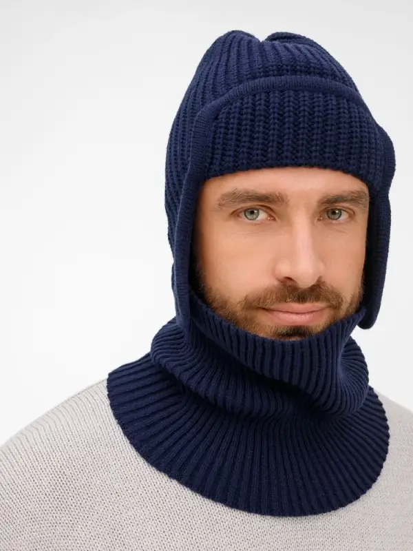 Шапка-ушанка Catch Match, темно-синяя Шапка-ушанка Catch Match, темно-синяя