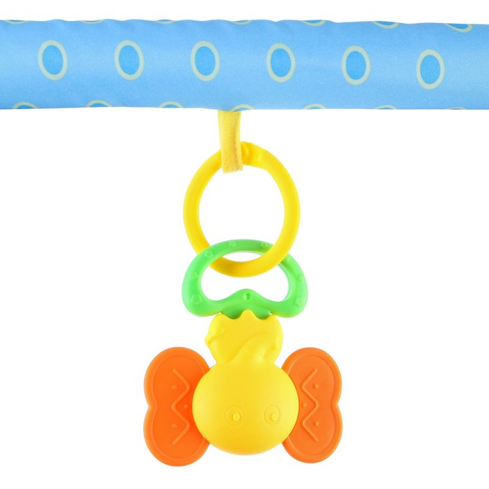 Дуга игровая мягкая на кроватку, коляску «Слоник», 46 - 68 см, погремушки, 5 игрушек, Крошка Я Дуга игровая мягкая на кроватку, коляску «Слоник», 46 - 68 см, погремушки, 5 игрушек, Крошка Я