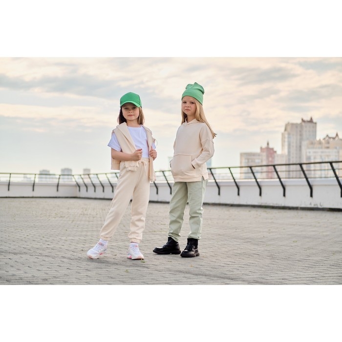 Худи детское KAFTAN "Basic line", размер 34 (122-128), цвет бежевый