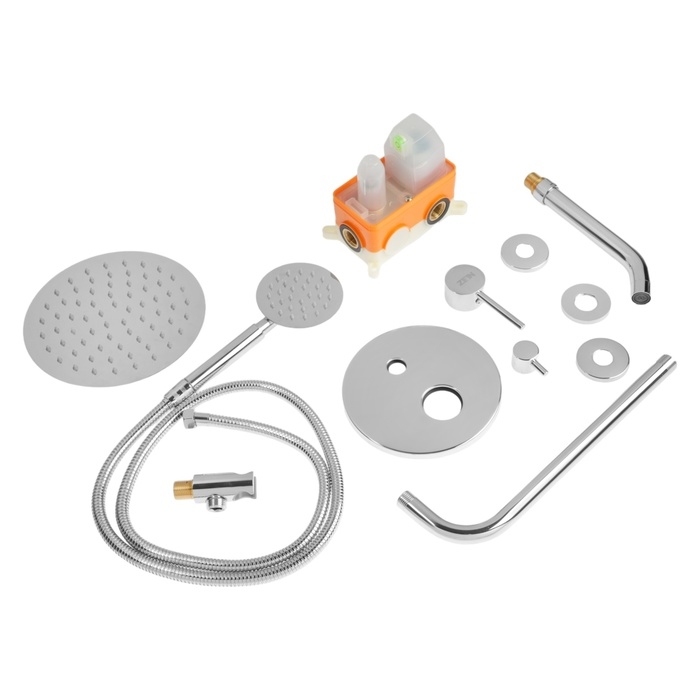 Душевая система ZEIN Z1012, скрытый монтаж, смеситель, тропическая, ручная лейка, нерж.сталь Душевая система ZEIN Z1012, скрытый монтаж, смеситель, тропическая, ручная лейка, нерж.сталь