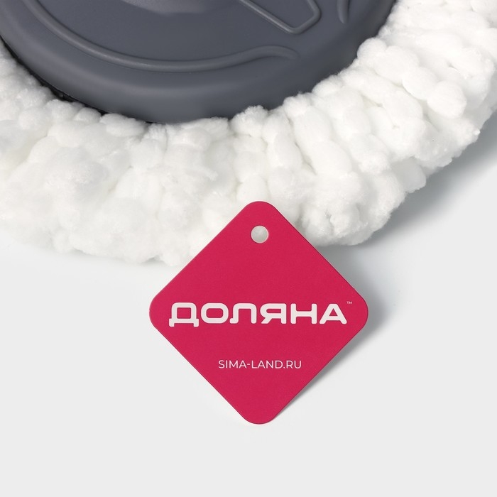 Швабра для мытья пола Доляна, телескопическая стальная ручка 80-115 см, насадка из микрофибры 87×16 см, цвет серый Швабра для мытья пола Доляна, телескопическая стальная ручка 80-115 см, насадка из микрофибры 87×16 см, цвет серый