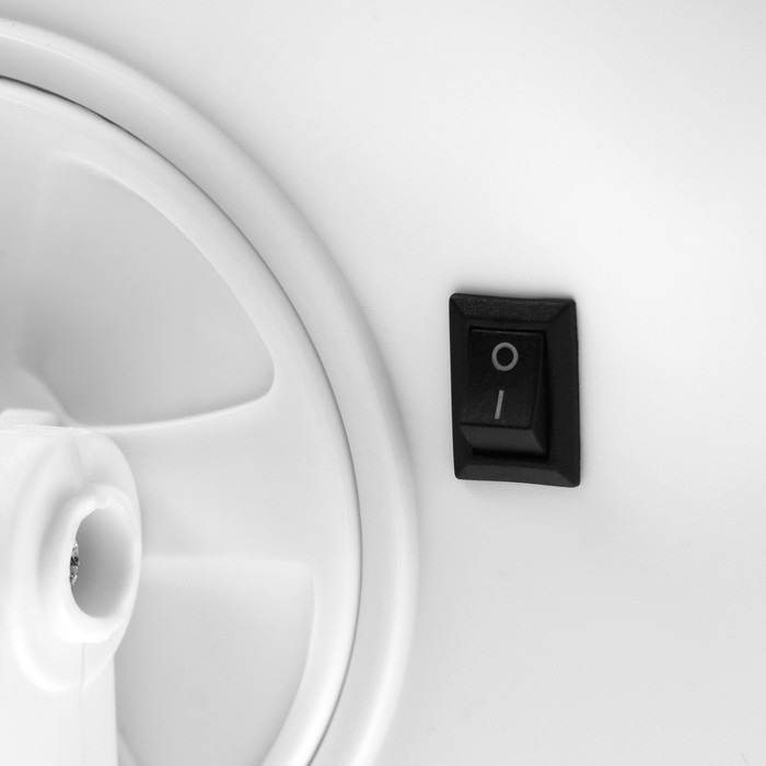 Зеркало Luazon KZ-06, подсветка, 26.5 х 16 х 12 см, 16 диодов, сенсорная кнопка, белое Зеркало Luazon KZ-06, подсветка, 26.5 х 16 х 12 см, 16 диодов, сенсорная кнопка, белое