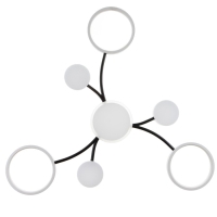 Люстра с ПДУ 2299/7WT LED 136Вт 3000-6000К белый 77х77х18 см BayerLux