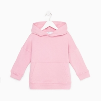 Худи для девочки KAFTAN "Basic line", размер 34 (122-128), цвет розовый