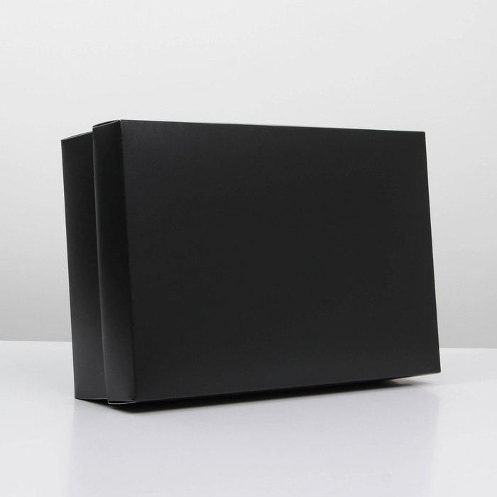 Коробка подарочная складная, упаковка, «Черная», 30 х 20 х 9 см Коробка подарочная складная, упаковка, «Черная», 30 х 20 х 9 см