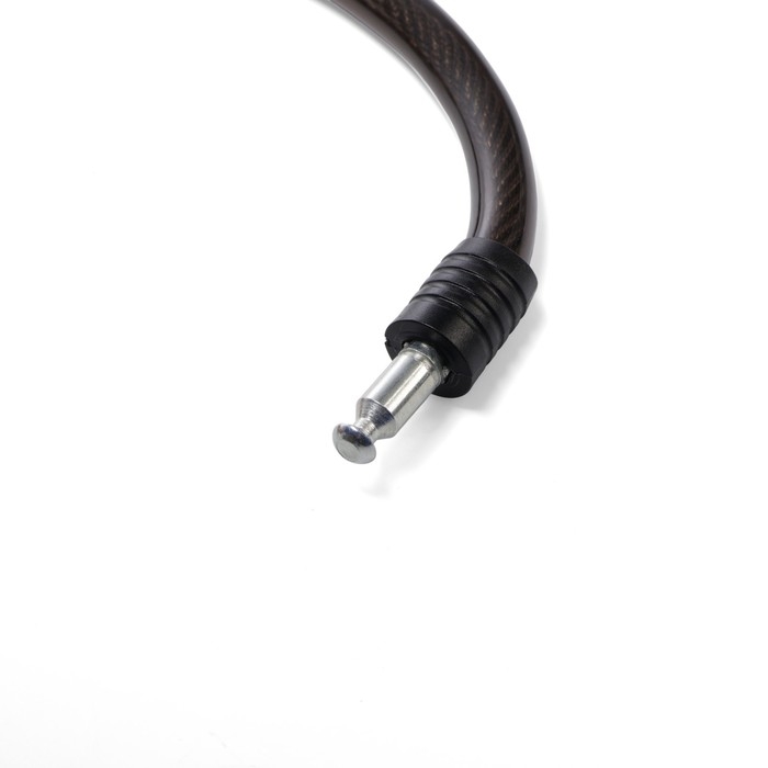 Замок навесной велосипедный LOCKLAND, 12х1200 мм, английский ключ с пластиковой ручкой