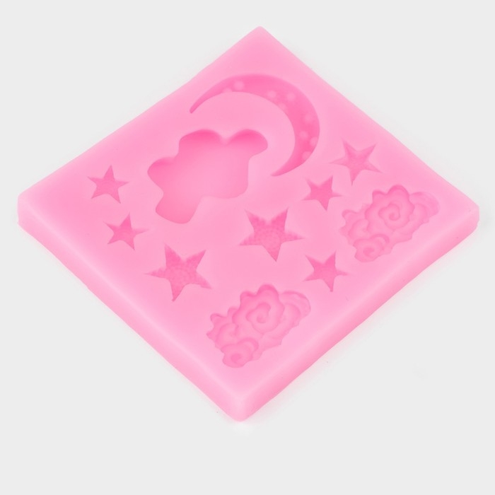 Молд «Ночь», силикон, 8,3×8,7 см, цвет МИКС Молд «Ночь», силикон, 8,3×8,7 см, цвет МИКС