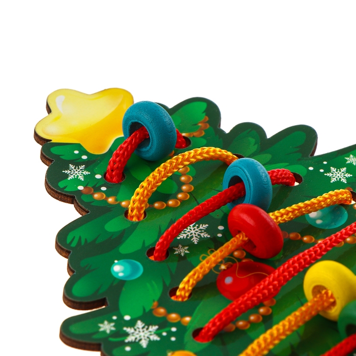 Новогодняя игрушка. Шнуровка «Новый год! Наряжаем ёлочку» Новогодняя игрушка. Шнуровка «Новый год! Наряжаем ёлочку»