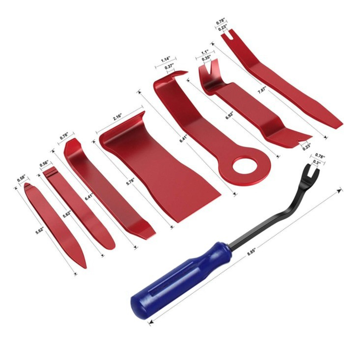 Инструмент для разбора пластика в авто, усиленный, набор 8 предметов Инструмент для разбора пластика в авто, усиленный, набор 8 предметов