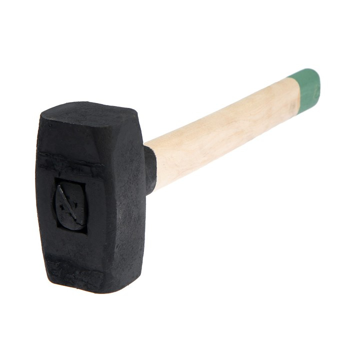 Кувалда кованая ЛОМ, 3 кг, деревянная рукоятка Кувалда кованая ЛОМ, 3 кг, деревянная рукоятка