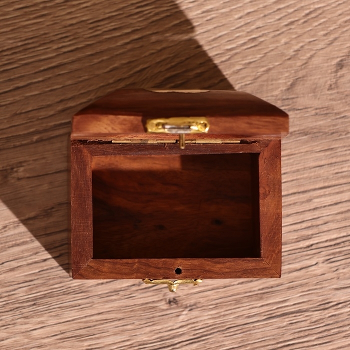 Шкатулка  Шкатулка "Лебедь" 7,5х5х5 см, манговое дерево