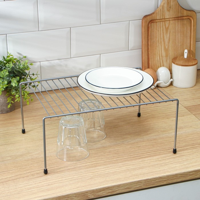 Полка для шкафа, 31×23,5×15 см, хром