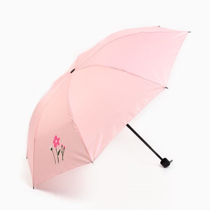 Зонт женский механический, 8 спиц, d=95, розовый минимализм Зонт женский механический, 8 спиц, d=95, розовый минимализм