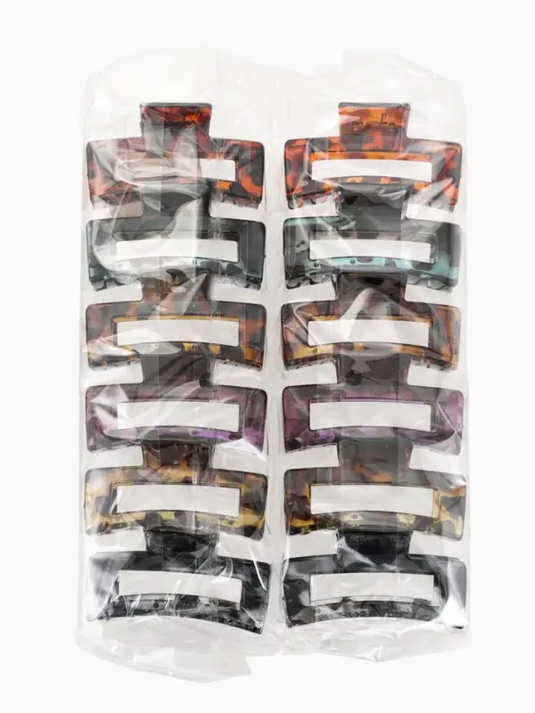 Крабик для волос &laquo;Леопардовый принт&raquo;, прямой, 8.5 см, МИКС