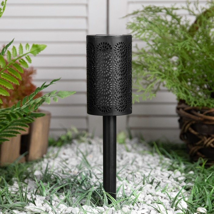 Садовый светильник «Старт» «Марокко» на солнечной батарее, 6.5 × 39 × 6.5 см, эффект пламени Садовый светильник «Старт» «Марокко» на солнечной батарее, 6.5 × 39 × 6.5 см, эффект пламени