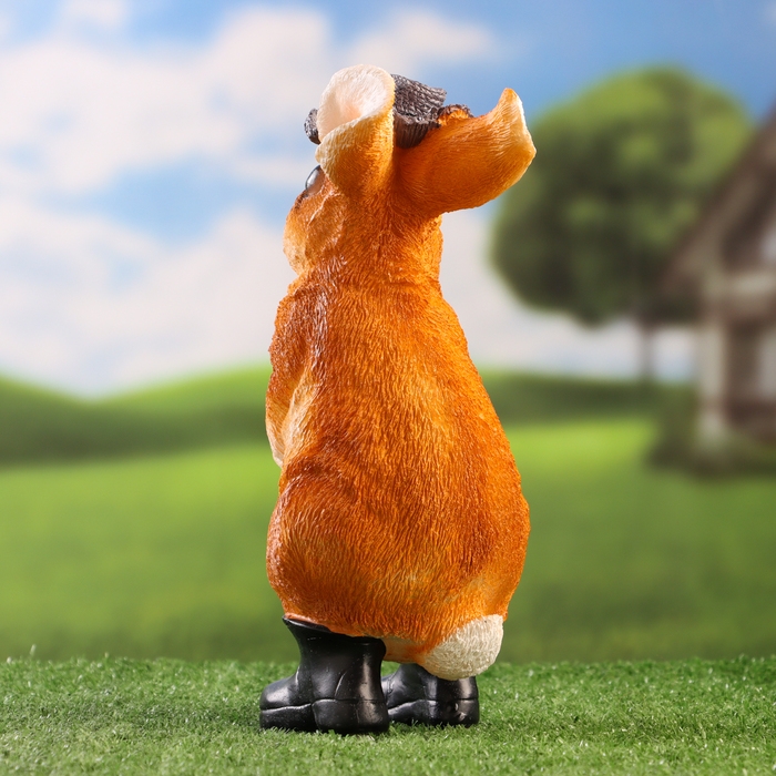 Садовая фигура Садовая фигура "Суслик в сапогах" 11х10х27см