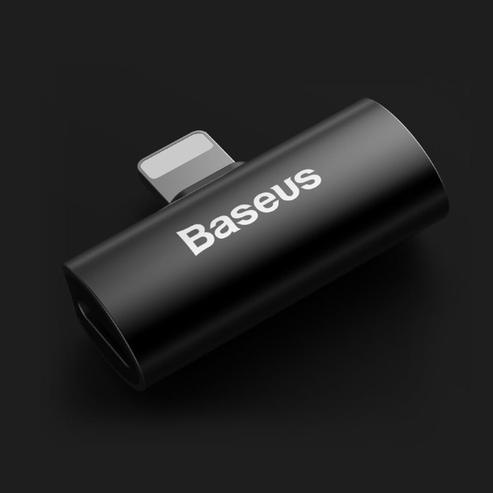 Переходник Baseus с Lightning на 2xLightning 8 pin, чёрный Переходник Baseus с Lightning на 2xLightning 8 pin, чёрный
