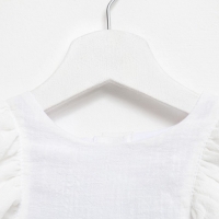 Платье для девочки MINAKU: Cotton Collection цвет белый, рост 140
